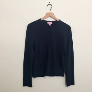 Lily Pulitzer Navy Cardigan Sweater